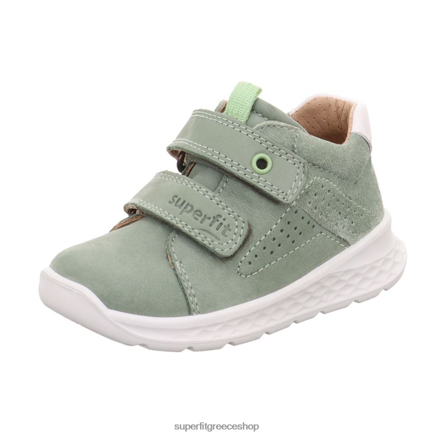 Superfit μωρά breeze - sneakers χαμηλά με κούμπωμα velcro V286D264 χαμηλά αθλητικά παπούτσια ανοιχτό πράσινο