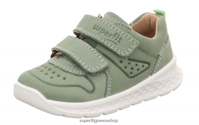 Superfit μωρά breeze - sneakers χαμηλά με κούμπωμα velcro V286D330 χαμηλά αθλητικά παπούτσια ανοιχτό πράσινο