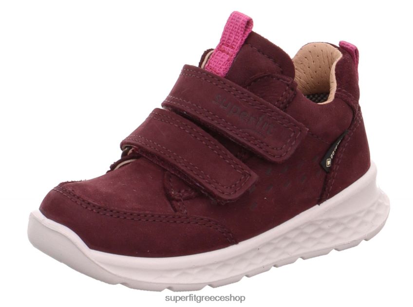 Superfit μωρά breeze - sneakers χαμηλά με κούμπωμα velcro V286D373 χαμηλά αθλητικά παπούτσια κόκκινο/ροζ