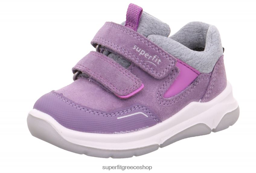 Superfit μωρά cooper - sneakers χαμηλά με κούμπωμα velcro V286D270 χαμηλά αθλητικά παπούτσια μωβ