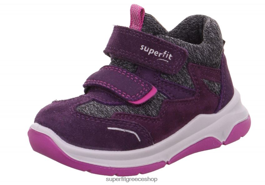 Superfit μωρά cooper - sneakers χαμηλά με κούμπωμα velcro V286D382 χαμηλά αθλητικά παπούτσια μωβ/ροζ
