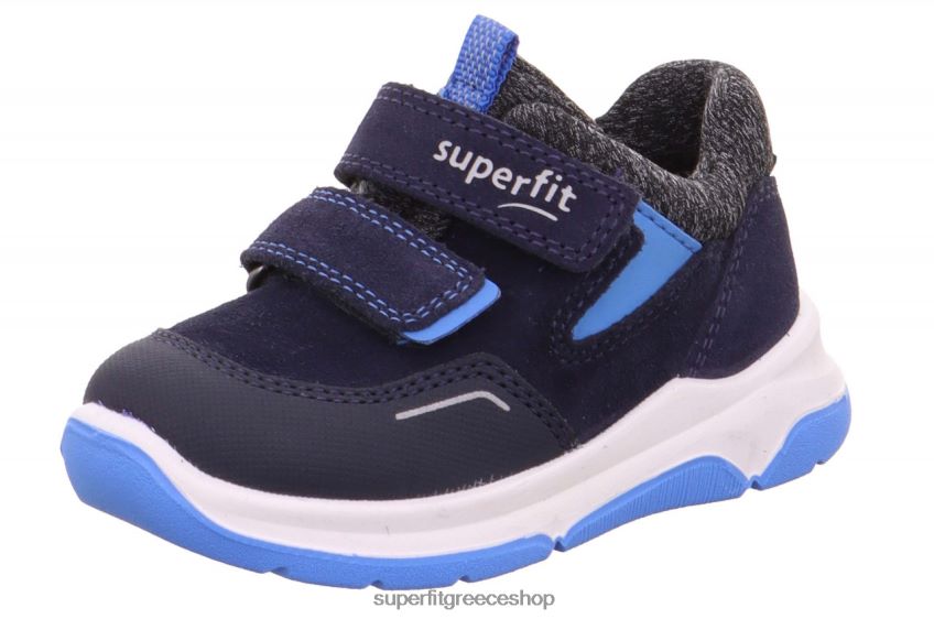 Superfit μωρά cooper - sneakers χαμηλά με κούμπωμα velcro V286D427 χαμηλά αθλητικά παπούτσια μπλε/γαλάζιο