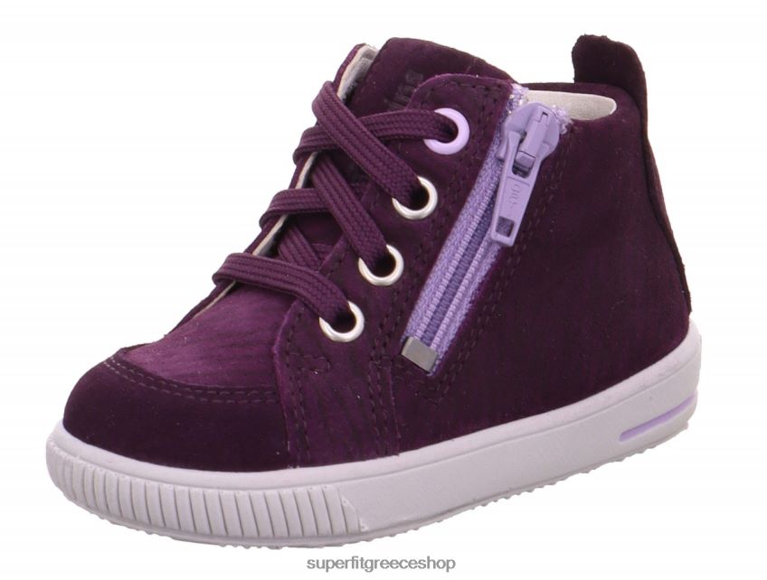 Superfit μωρά moppy - sneakers χαμηλά με φερμουάρ V286D415 χαμηλά αθλητικά παπούτσια μωβ