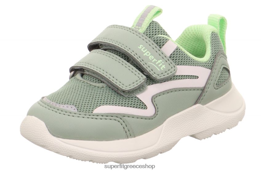 Superfit μωρά rush - sneakers χαμηλά με κούμπωμα velcro V286D272 χαμηλά αθλητικά παπούτσια ανοιχτό πράσινο