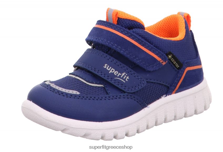 Superfit μωρά sport7 mini - sneakers χαμηλά με κούμπωμα velcro V286D259 χαμηλά αθλητικά παπούτσια μπλε/πορτοκαλί