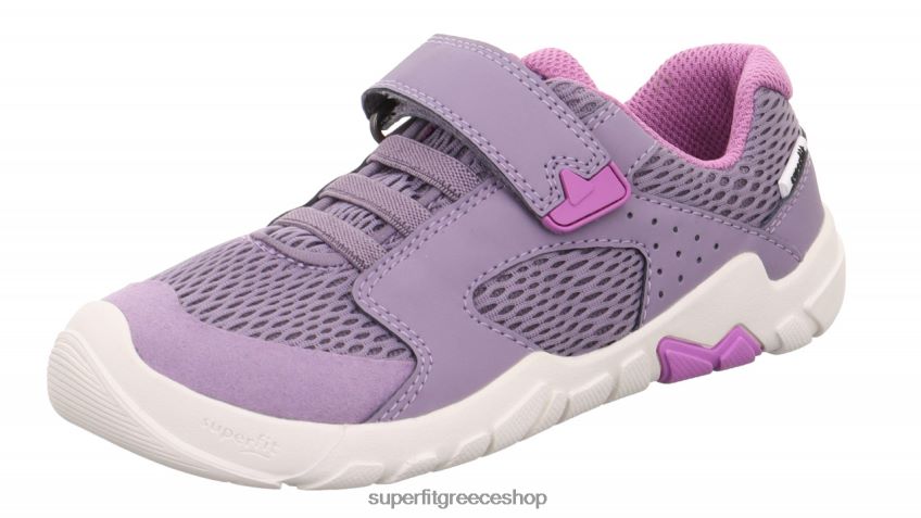 Superfit μωρά trace - sneakers χαμηλά με κούμπωμα velcro V286D541 χαμηλά αθλητικά παπούτσια μωβ