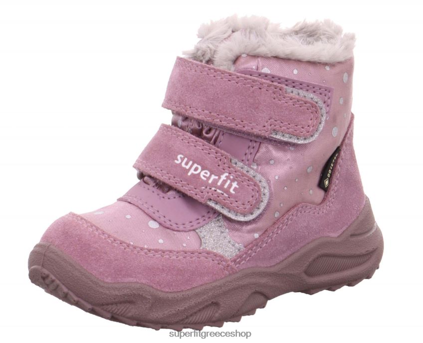 Superfit μωρά παγετώνας - μπότα με κούμπωμα velcro V286D478 μπότες μωβ