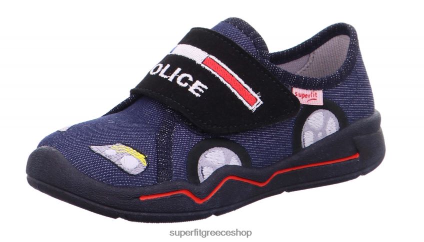 Superfit μωρά benny - παντόφλα με κούμπωμα velcro V286D103 παντούφλες μπλε