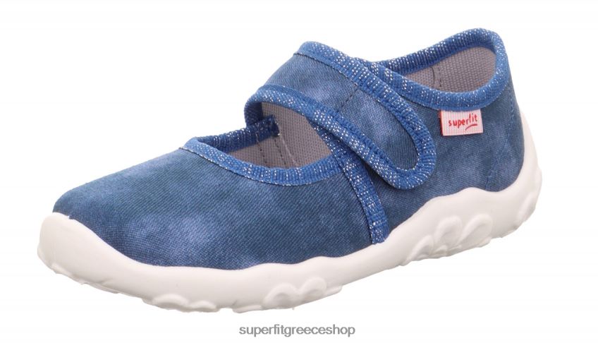 Superfit μωρά bonny - παντόφλα με κούμπωμα velcro V286D11 παντούφλες μπλε