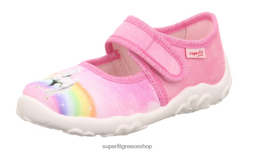 Superfit μωρά bonny - παντόφλα με κούμπωμα velcro V286D28 παντούφλες ροζ