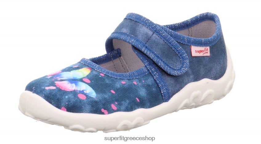 Superfit μωρά bonny - παντόφλα με κούμπωμα velcro V286D95 παντούφλες μπλε