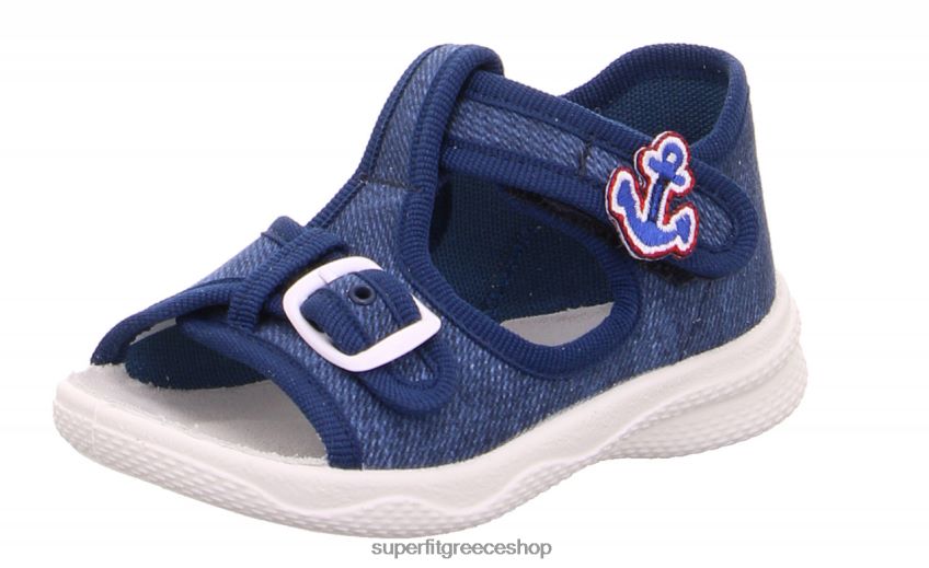 Superfit μωρά polly - παντόφλα με κούμπωμα velcro V286D64 παντούφλες ωκεανός