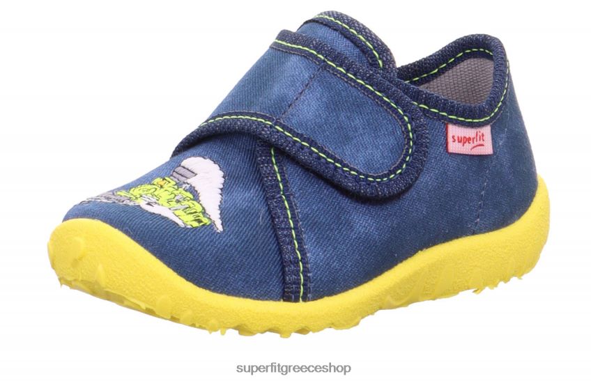 Superfit μωρά spotty - παντόφλα με κούμπωμα velcro V286D114 παντούφλες μπλε
