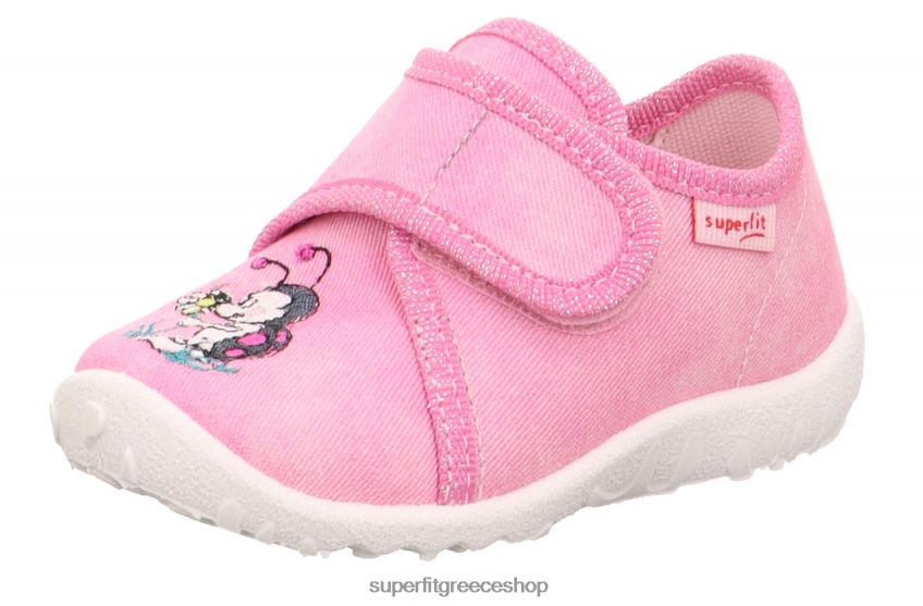Superfit μωρά spotty - παντόφλα με κούμπωμα velcro V286D21 παντούφλες ροζ