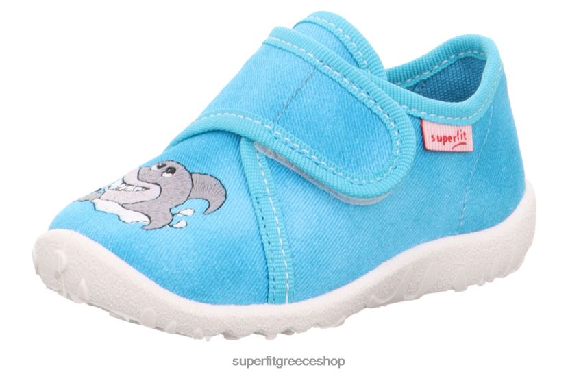 Superfit μωρά spotty - παντόφλα με κούμπωμα velcro V286D25 παντούφλες τουρκουάζ