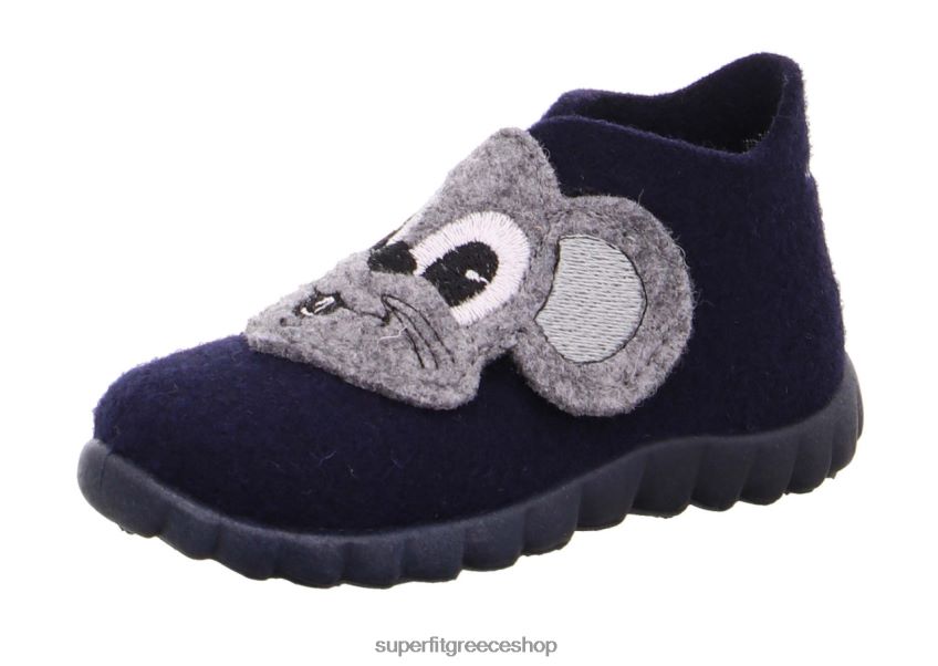 Superfit μωρά χαρούμενη - παντόφλα με κούμπωμα velcro V286D139 παντούφλες ωκεανός/συνδυασμός