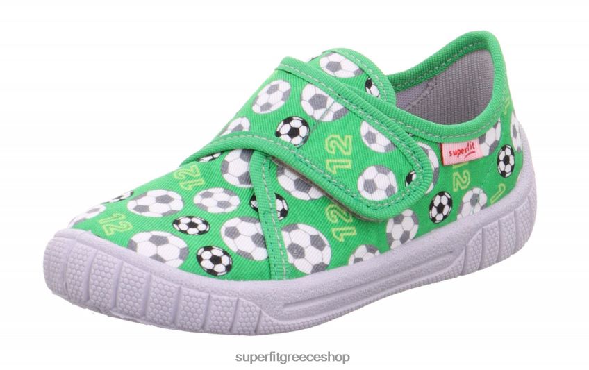 Superfit μωρά χαρτονόμισμα - παντόφλα με κούμπωμα velcro V286D161 παντούφλες πράσινος