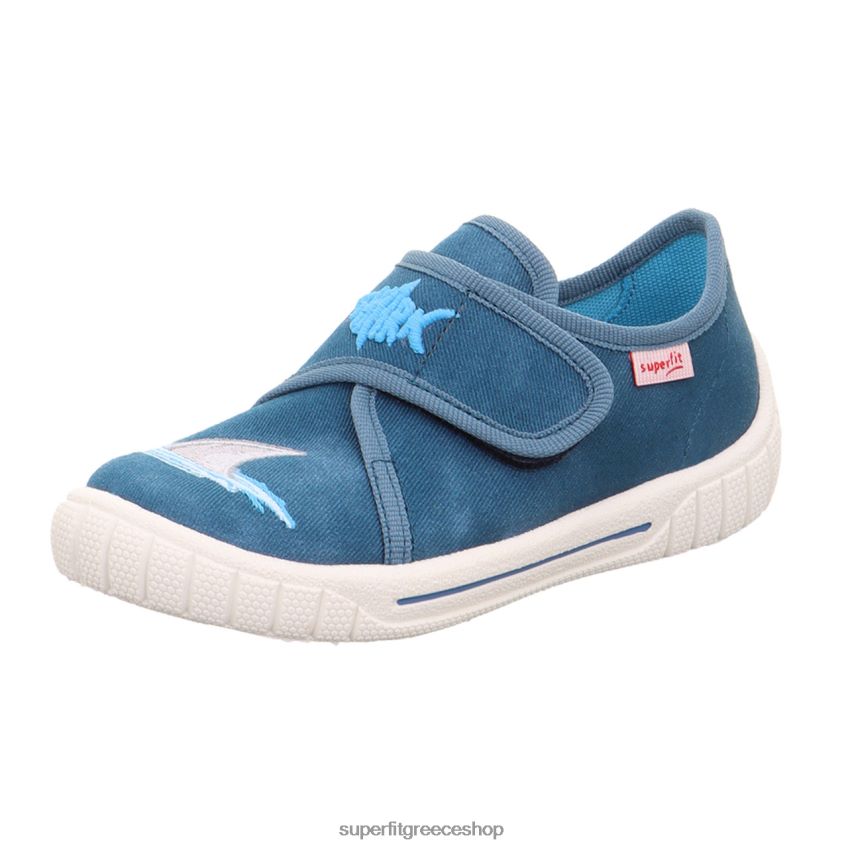Superfit μωρά χαρτονόμισμα - παντόφλα με κούμπωμα velcro V286D33 παντούφλες μπλε