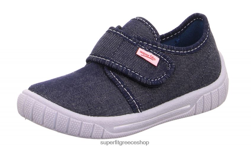 Superfit μωρά χαρτονόμισμα - παντόφλα με κούμπωμα velcro V286D48 παντούφλες μπλε άσπρο