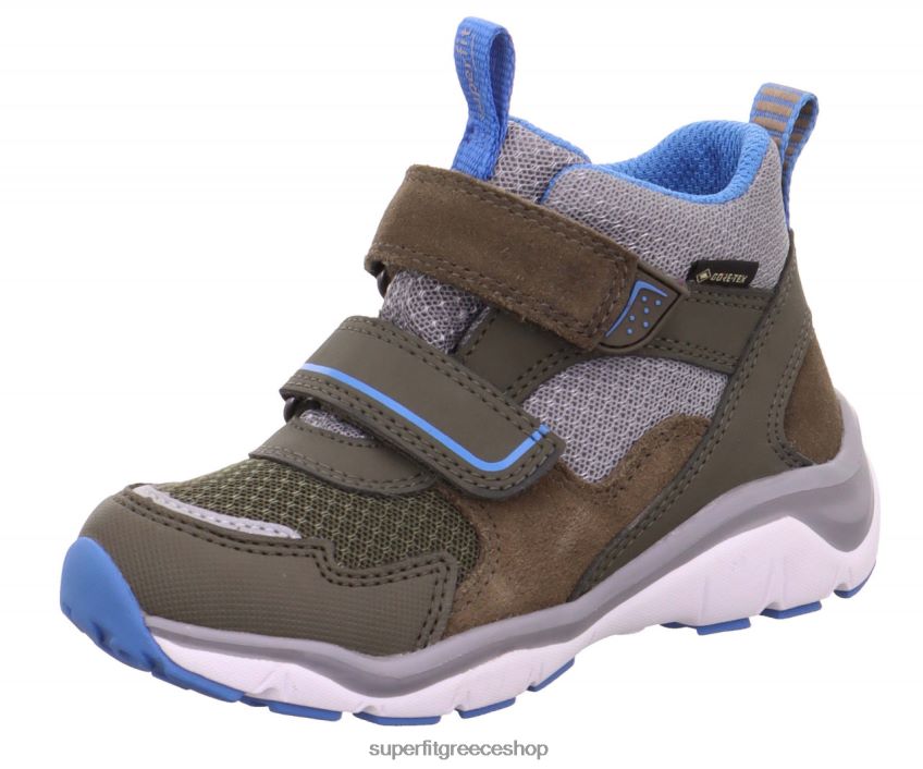 Superfit μωρά sport5 - sneakers ψηλά με κούμπωμα velcro V286D387 ψηλά αθλητικά παπούτσια πράσινο/γαλάζιο