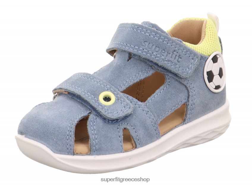 Superfit μωρά bumblebee - σανδάλι με κούμπωμα velcro V286D195 σανδάλια μπλε/κίτρινο