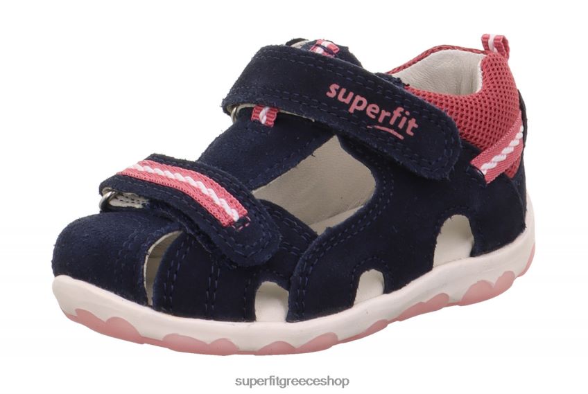 Superfit μωρά fanni - σανδάλι με κούμπωμα velcro V286D173 σανδάλια μπλε/ροζ