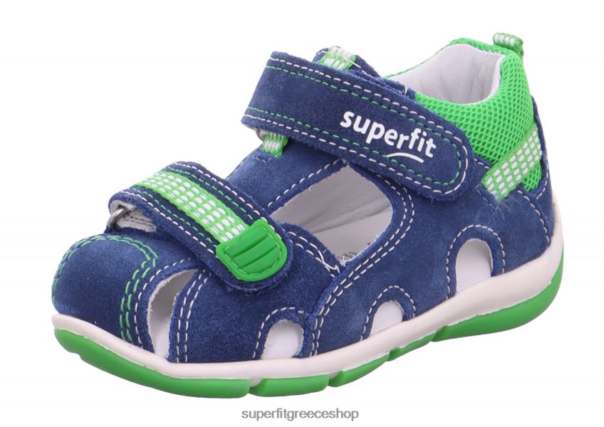 Superfit μωρά freddy - σανδάλι με κούμπωμα velcro V286D232 σανδάλια μπλε πράσινο