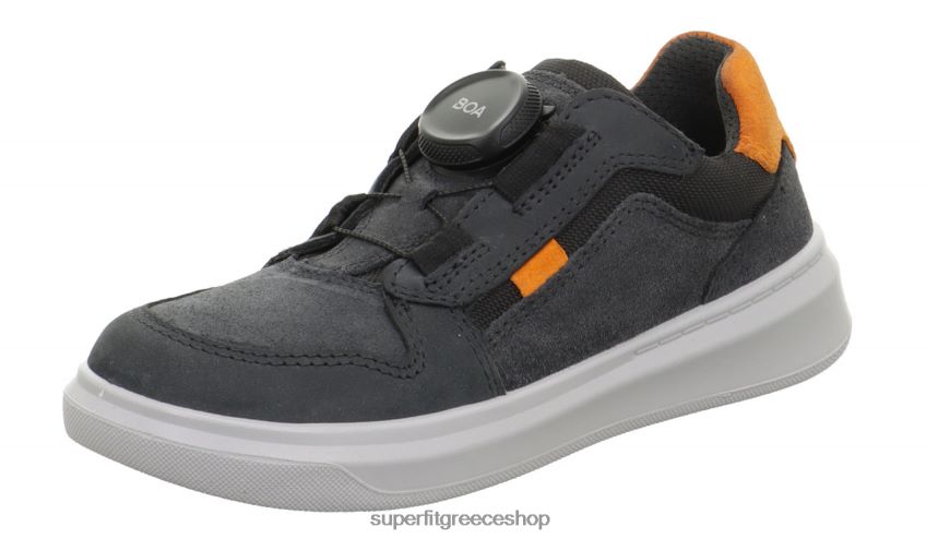 Superfit νήπια cosmo - sneakers χαμηλά με σύστημα boa fit V286D832 χαμηλά αθλητικά παπούτσια γκρι/πορτοκαλί