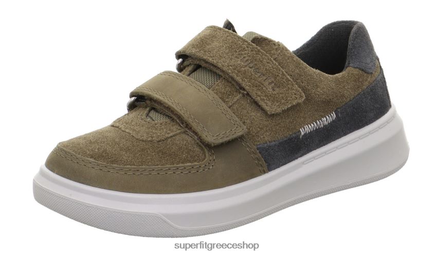 Superfit νήπια cosmo - sneakers χαμηλά με κούμπωμα velcro V286D801 χαμηλά αθλητικά παπούτσια πράσινο/γκρι