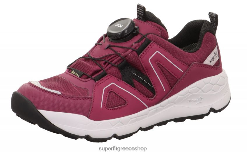 Superfit νήπια δωρεάν βόλτα - sneakers χαμηλά με σύστημα boa fit V286D908 χαμηλά αθλητικά παπούτσια κόκκινο μαύρο