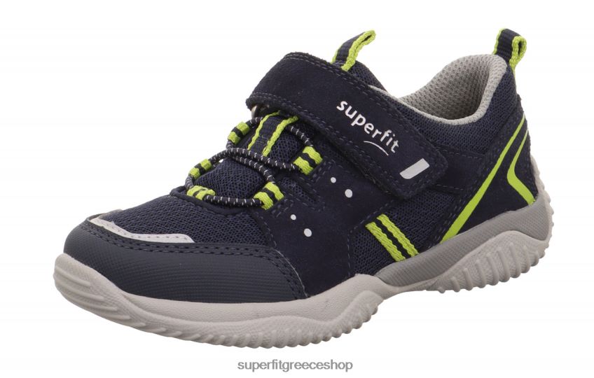 Superfit νήπια storm - sneakers χαμηλά με κούμπωμα velcro V286D796 χαμηλά αθλητικά παπούτσια μπλε/ανοιχτό πράσινο