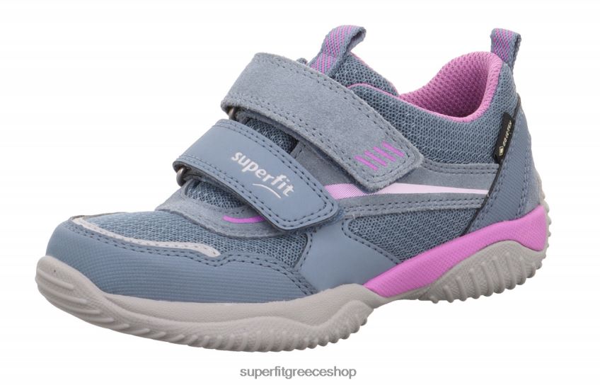 Superfit νήπια storm - sneakers χαμηλά με κούμπωμα velcro V286D818 χαμηλά αθλητικά παπούτσια μπλε/μωβ