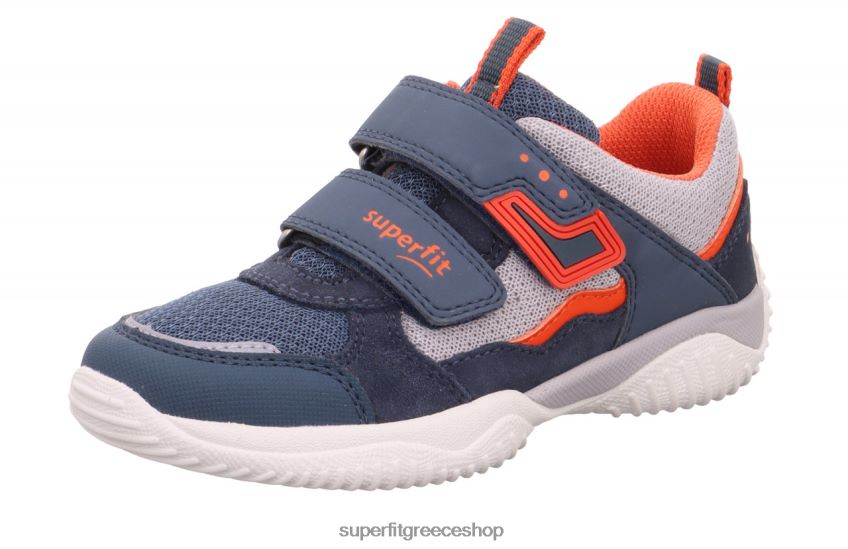 Superfit νήπια storm - sneakers χαμηλά με κούμπωμα velcro V286D824 χαμηλά αθλητικά παπούτσια μπλε κόκκινο