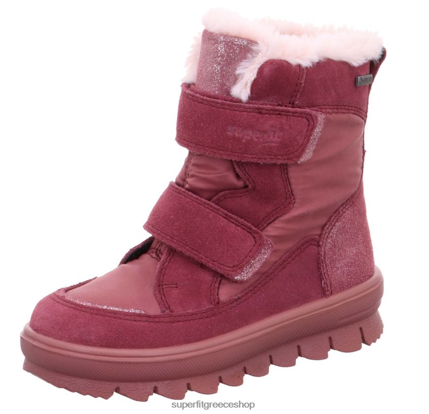 Superfit νήπια flavia - μπότα με κούμπωμα velcro V286D721 μπότες ροζ