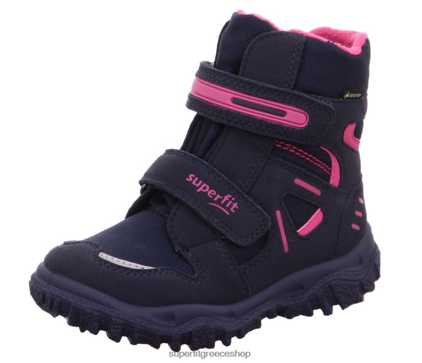 Superfit νήπια husky - μποτάκι με κούμπωμα velcro V286D722 μπότες μπλε/ροζ