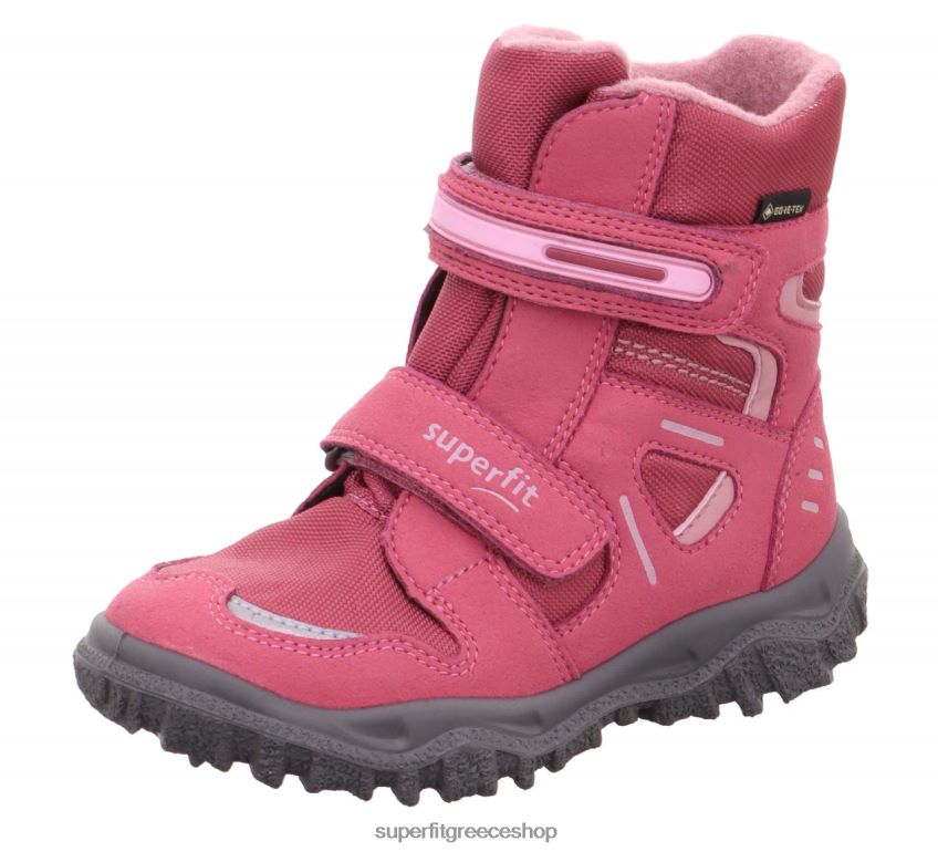 Superfit νήπια husky - μποτάκι με κούμπωμα velcro V286D753 μπότες ροζ