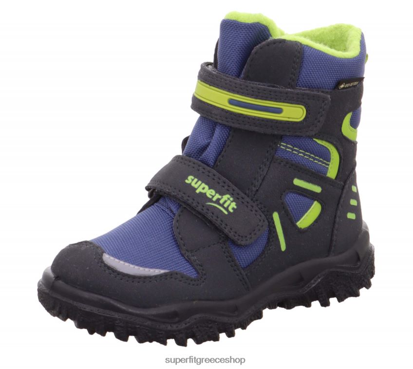 Superfit νήπια husky - μποτάκι με κούμπωμα velcro V286D767 μπότες γκρι/μπλε