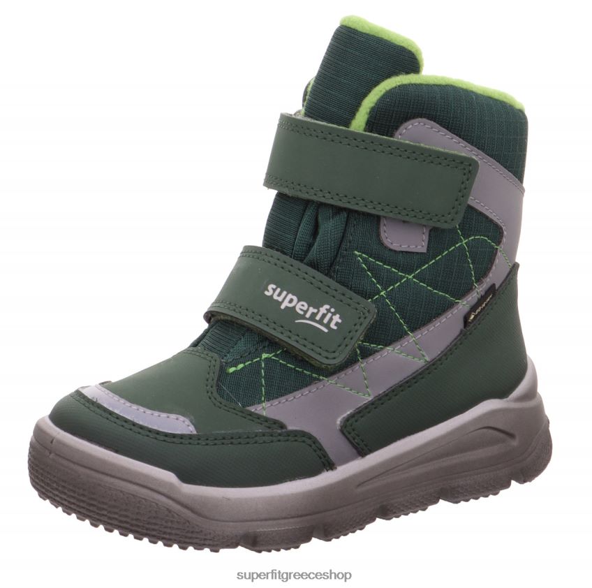 Superfit νήπια mars - μποτάκι με κούμπωμα velcro V286D719 μπότες πράσινο/ανοιχτό γκρι