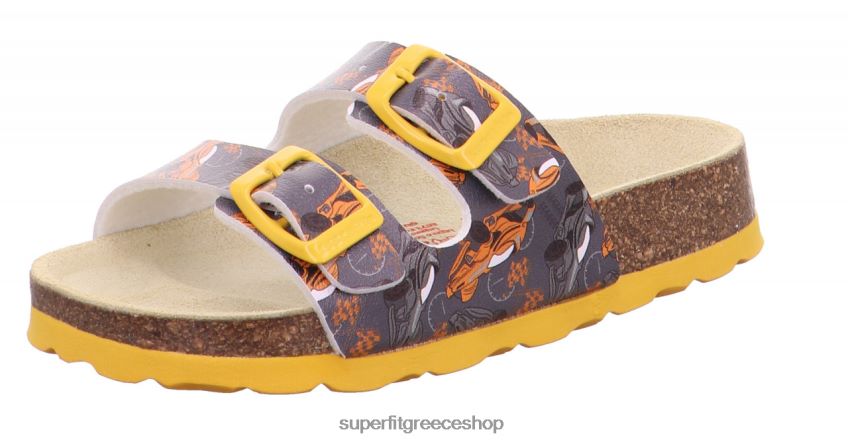 γκρι/πορτοκαλί