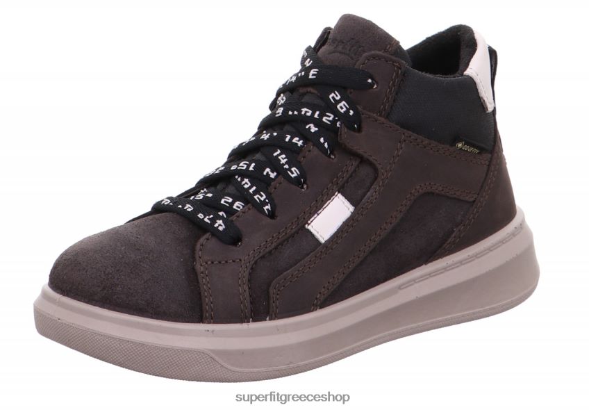 Superfit νήπια cosmo - sneakers ψηλά με φερμουάρ V286D838 ψηλά αθλητικά παπούτσια καφέ