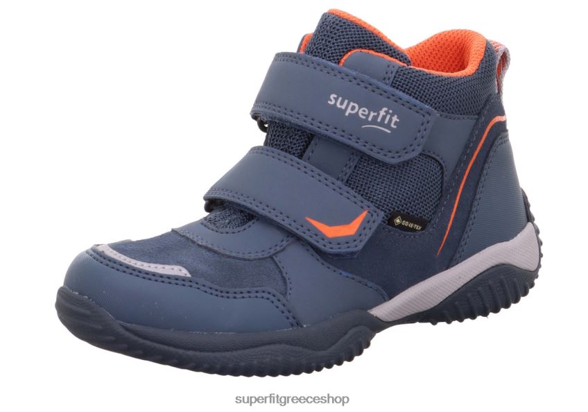 Superfit νήπια storm - sneakers ψηλά με κούμπωμα velcro V286D849 ψηλά αθλητικά παπούτσια μπλε κόκκινο