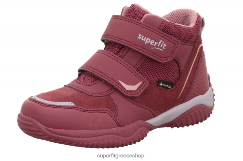 Superfit νήπια storm - sneakers ψηλά με κούμπωμα velcro V286D866 ψηλά αθλητικά παπούτσια ροζ