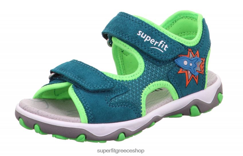 Superfit νήπια mike 3.0 - σανδάλι με κούμπωμα velcro V286D626 σανδάλια πράσινο/ανοιχτό πράσινο