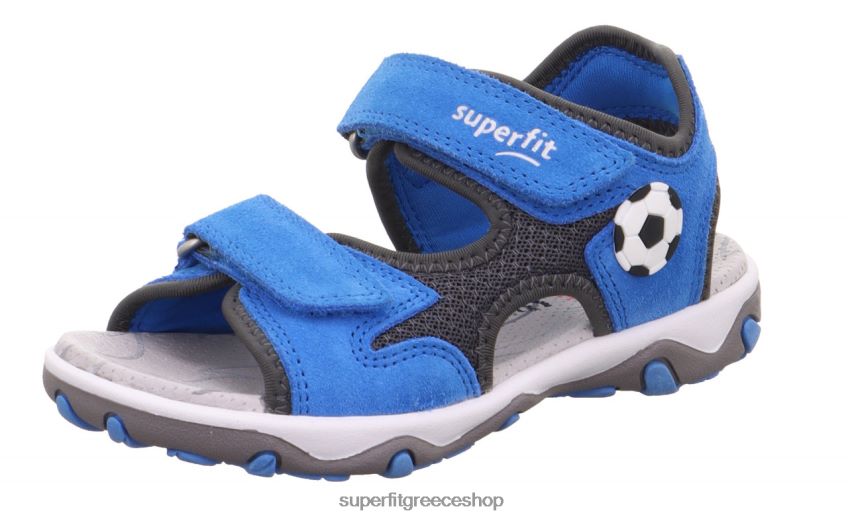 Superfit νήπια mike 3.0 - σανδάλι με κούμπωμα velcro V286D641 σανδάλια μπλε γκρι
