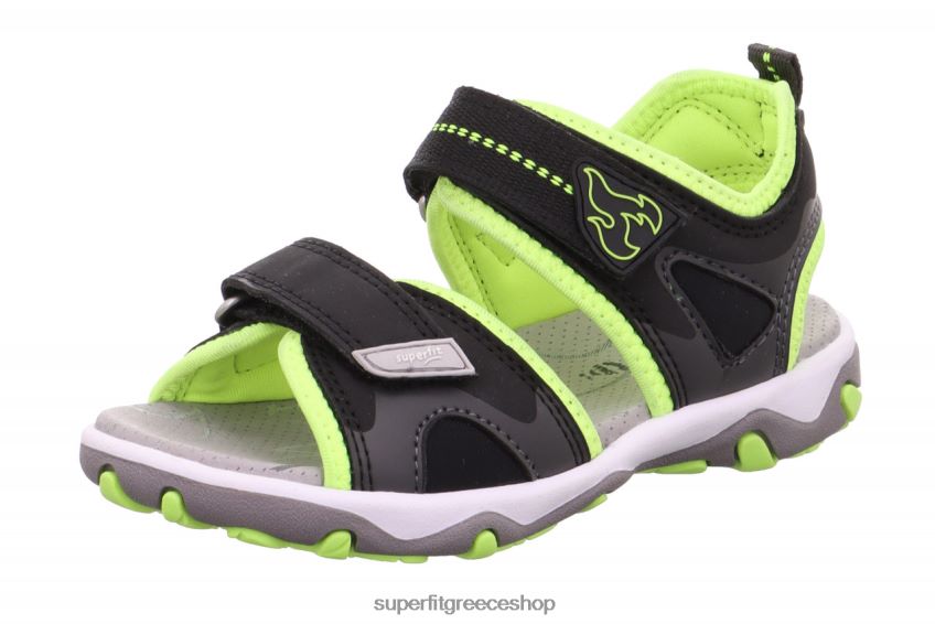 Superfit νήπια mike 3.0 - σανδάλι με κούμπωμα velcro V286D658 σανδάλια μαύρο/κίτρινο