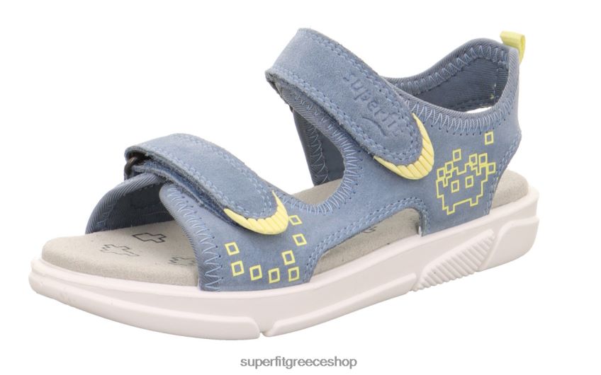 Superfit νήπια pixie - σανδάλι με κούμπωμα velcro V286D650 σανδάλια μπλε/κίτρινο