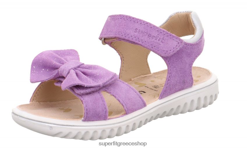 Superfit νήπια sparkle - πέδιλο με velcro κούμπωμα V286D632 σανδάλια μωβ