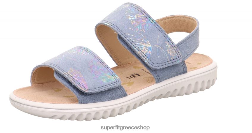 Superfit νήπια sparkle - πέδιλο με velcro κούμπωμα V286D673 σανδάλια μπλε