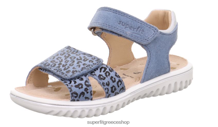 Superfit νήπια sparkle - πέδιλο με velcro κούμπωμα V286D678 σανδάλια μπλε