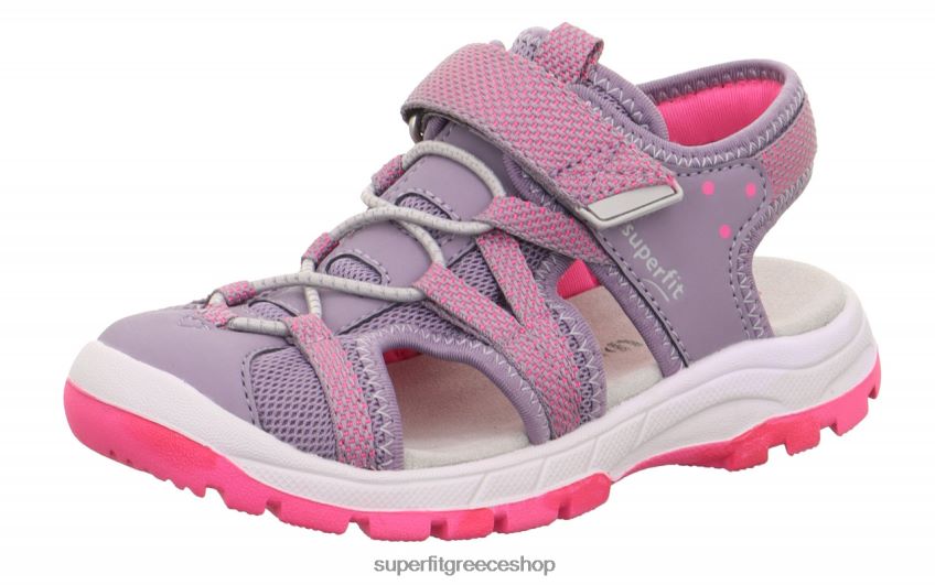 Superfit νήπια tornado light - σανδάλι με κούμπωμα velcro V286D637 σανδάλια μωβ/ροζ